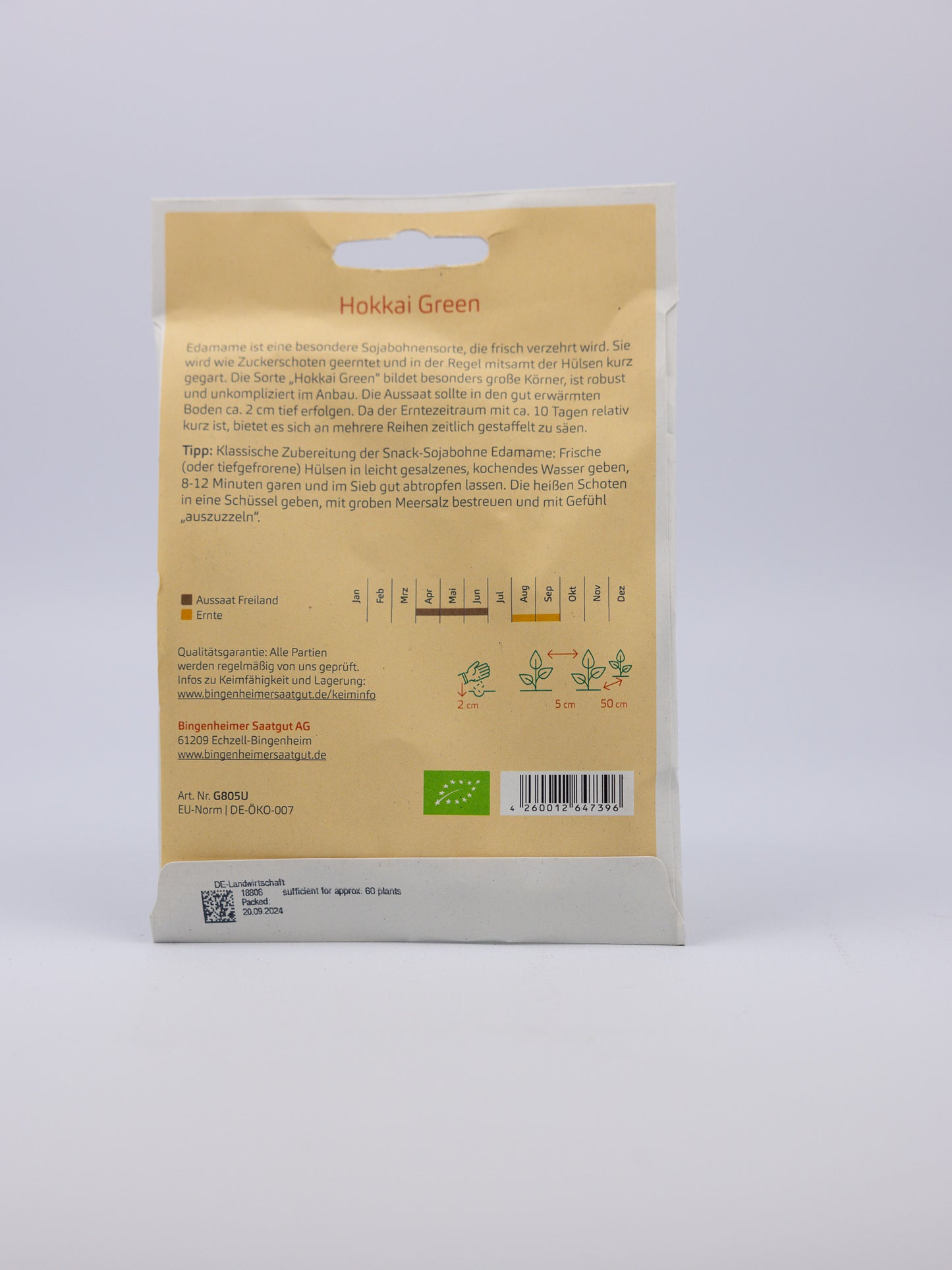 Soybean - Edamame Hokkai Green